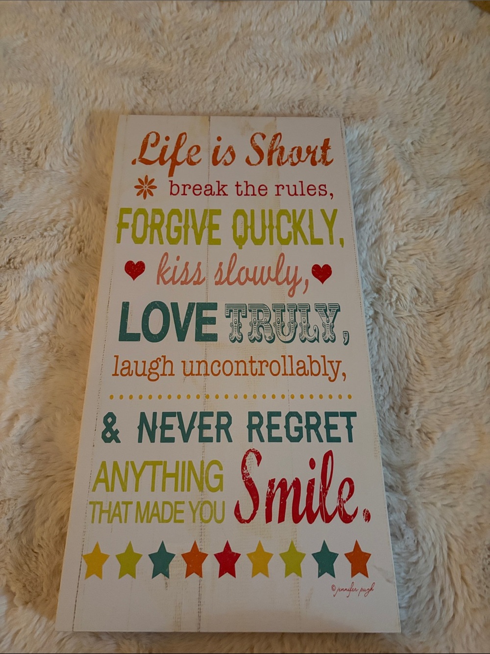 Target Multicolor Inspirational Wall Plaque - Teal, Red, Yellow, Orange